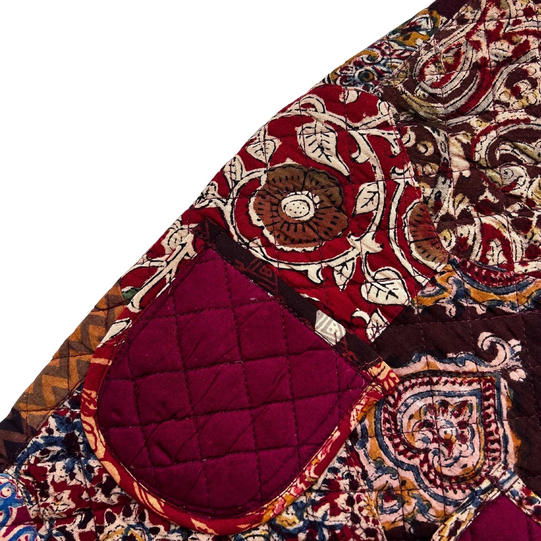 KALAMKARI PATCH-WORK REVERSIBLE QUILTED JACKET FOR DOGS AND CATS