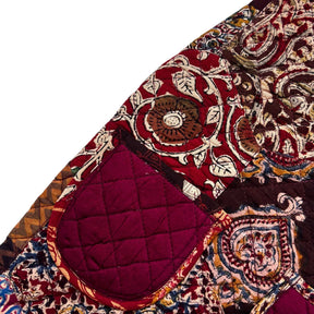 KALAMKARI PATCH-WORK REVERSIBLE QUILTED JACKET FOR DOGS AND CATS