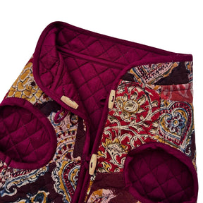 KALAMKARI PATCH-WORK REVERSIBLE QUILTED JACKET FOR DOGS AND CATS