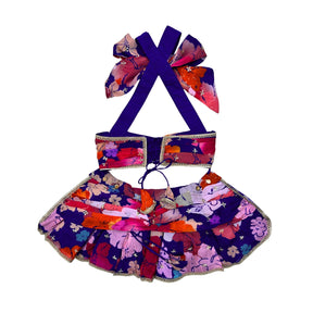 NEELARA BLOOM HALTER BOW LEHENGA FOR DOGS AND CATS