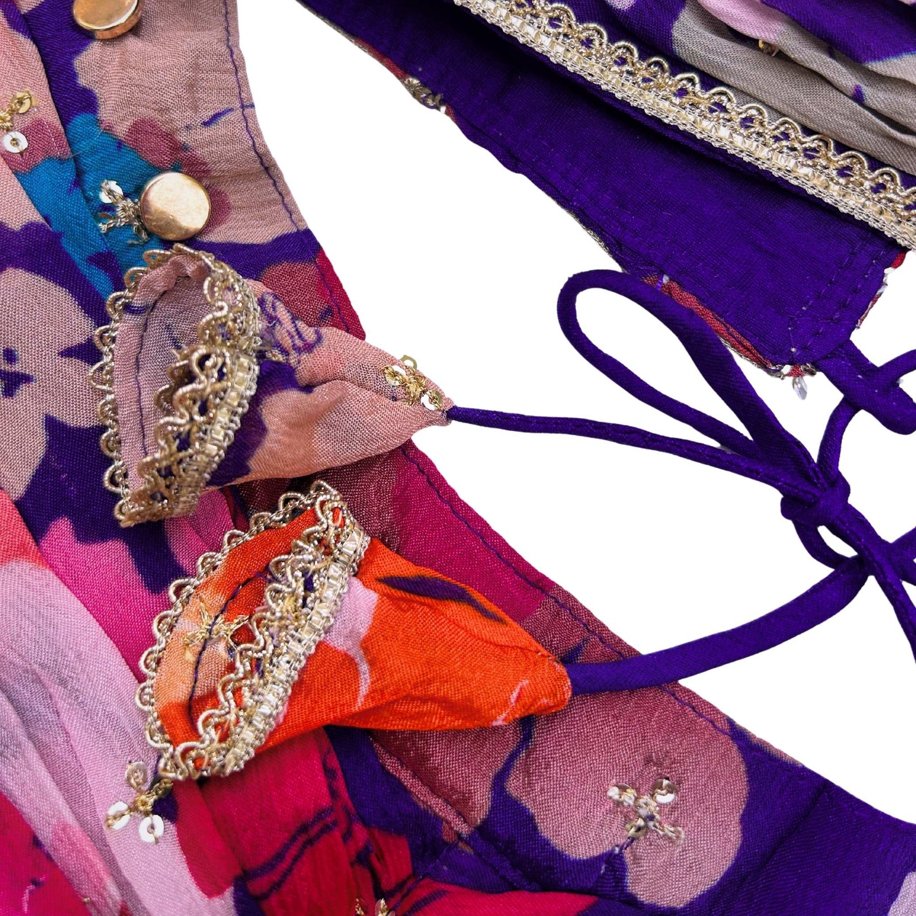 NEELARA BLOOM HALTER BOW LEHENGA FOR DOGS AND CATS