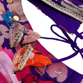 NEELARA BLOOM HALTER BOW LEHENGA FOR DOGS AND CATS