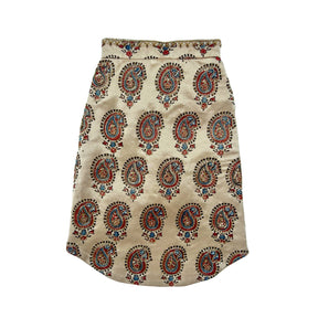 BEIGE PAISLEY BUTI HAND EMBROIDERED SHERWANI FOR DOGS AND CATS