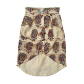 BEIGE PAISLEY BUTI HAND EMBROIDERED SHERWANI FOR DOGS AND CATS