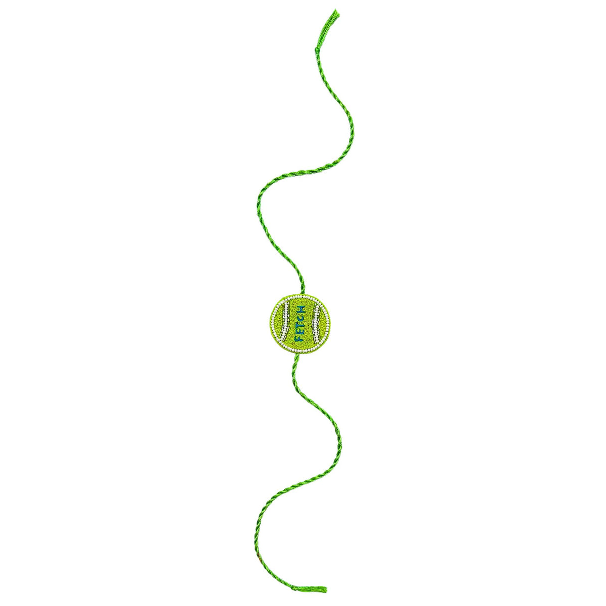 GREEN FETCH BALL RAKHI FOR DOGS AND CATS