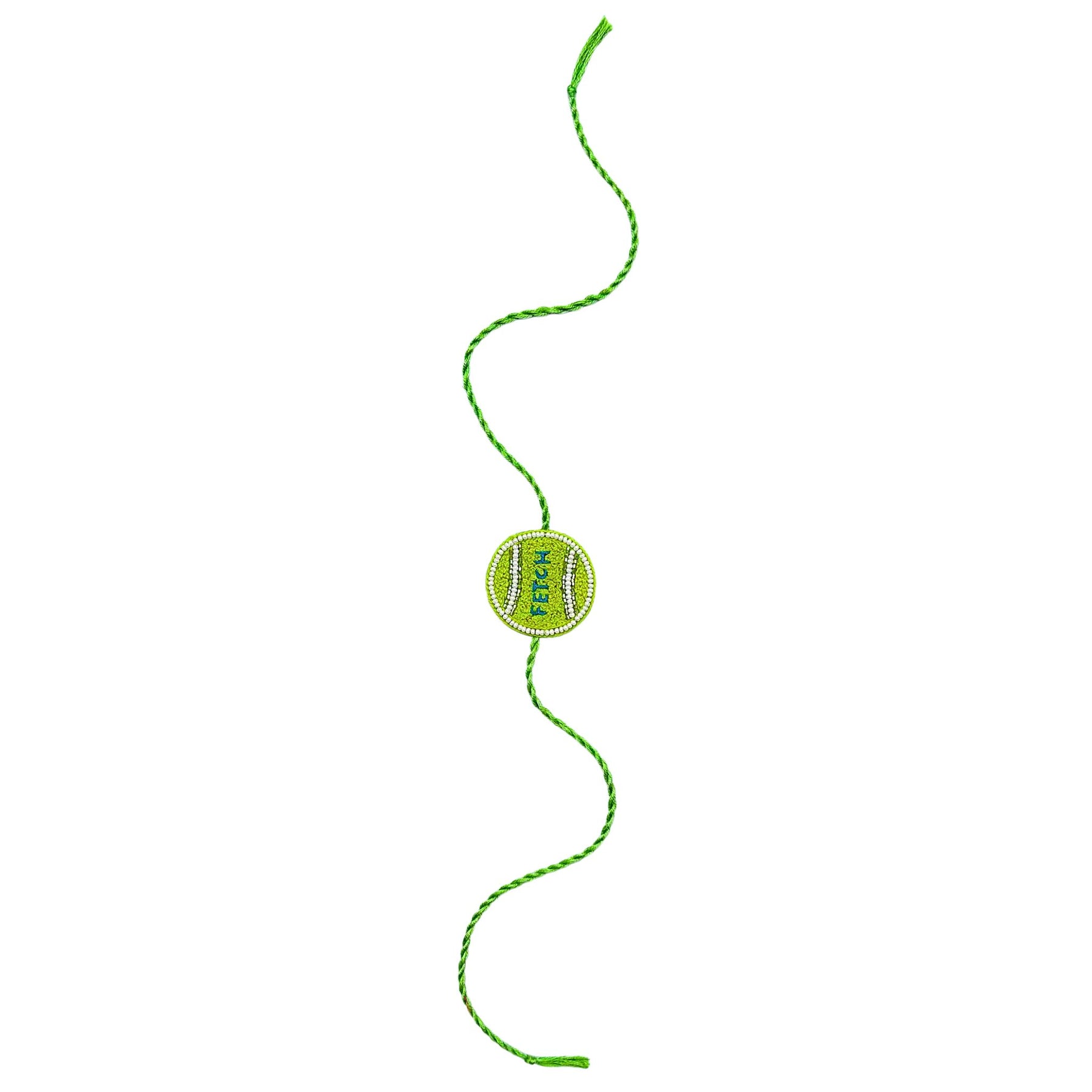 GREEN FETCH BALL RAKHI FOR DOGS AND CATS