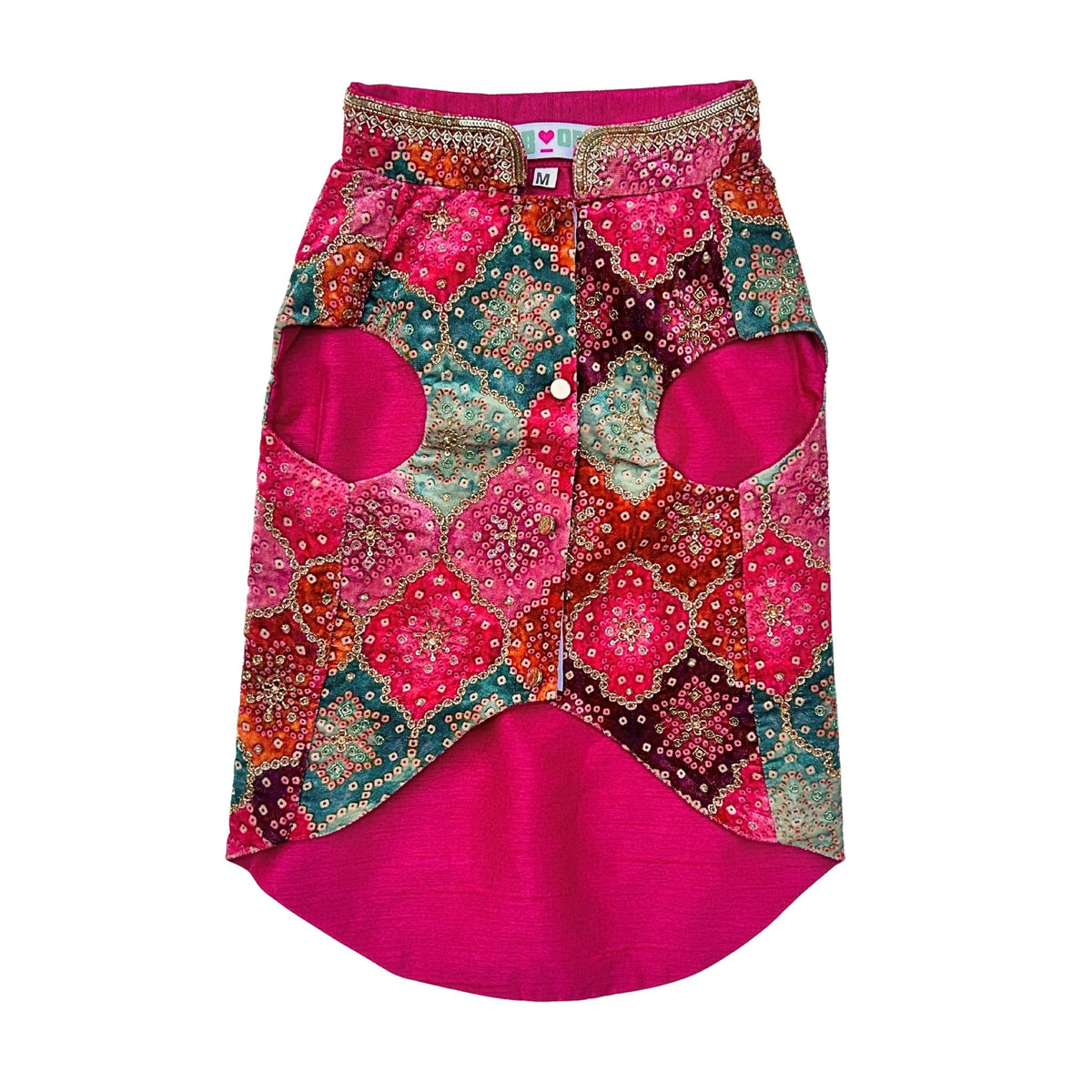 RANGREZ RANI VELVET HAND EMBROIDERED SHERWANI FOR DOGS AND CATS