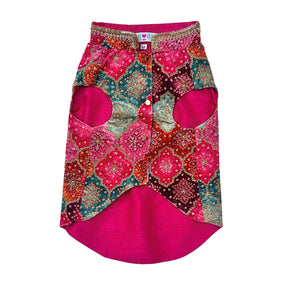 RANGREZ RANI VELVET HAND EMBROIDERED SHERWANI FOR DOGS AND CATS