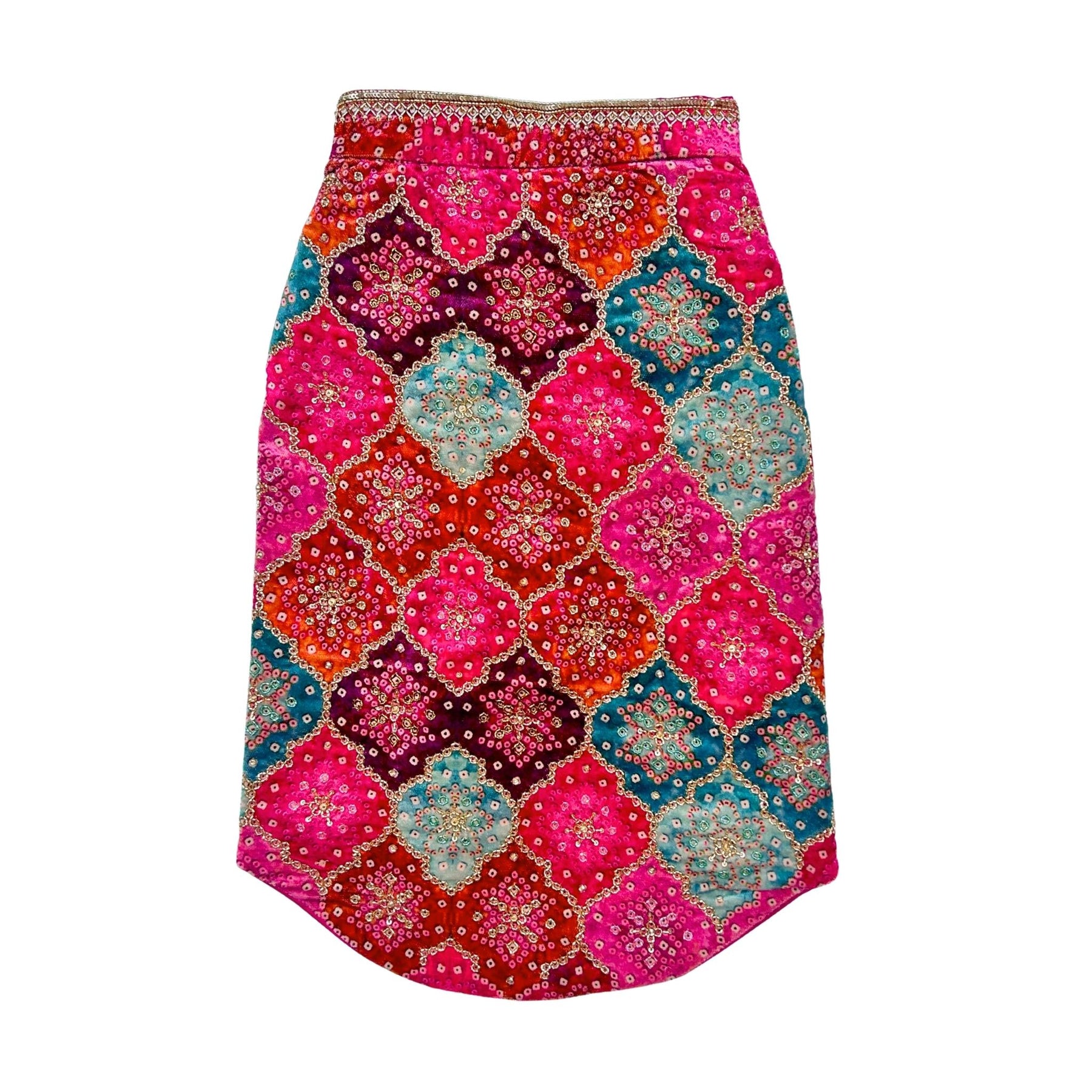 RANGREZ RANI VELVET HAND EMBROIDERED SHERWANI FOR DOGS AND CATS