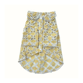 SUMMER BREEZE FLORAL SHIRT + CROCHET HEART SQUEAKY FOR DOGS AND CATS