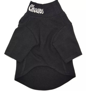 BLACK TURTLENECK DOG T-SHIRT