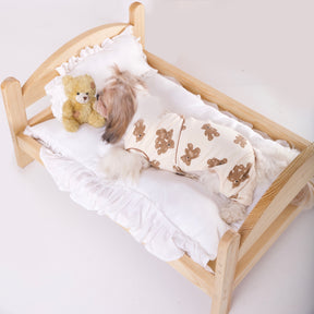 WOODED DOG BED