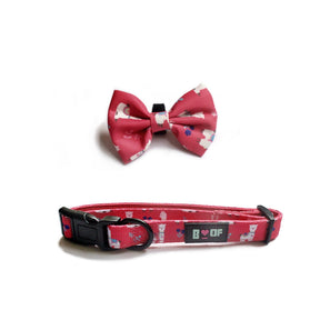 NO PROB LLAMA ! DOG COLLAR + BOW