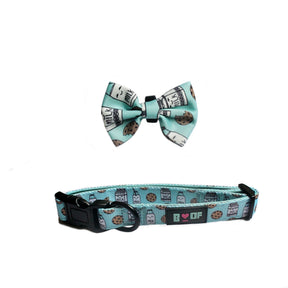 COOKIE DOG COLLAR + BOW