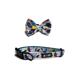 FLOCKIN' FABULOUS DOG COLLAR + BOW