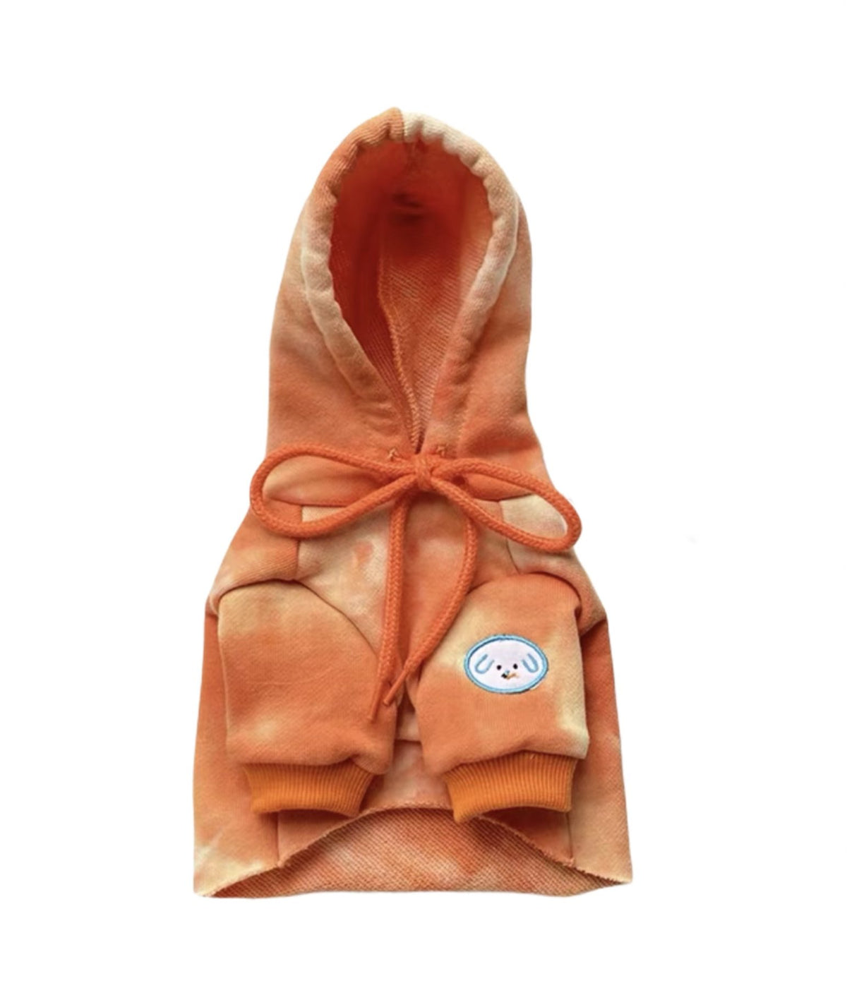 TIE AND DYE CROP DOG HOODIE