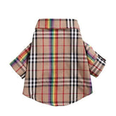 BRITISH PLAID DOG SHIRT