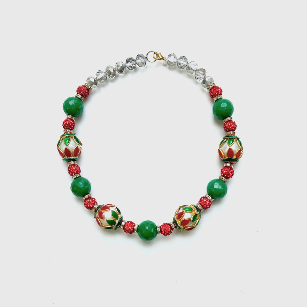 RANI RED AND GREEN NECKLACE